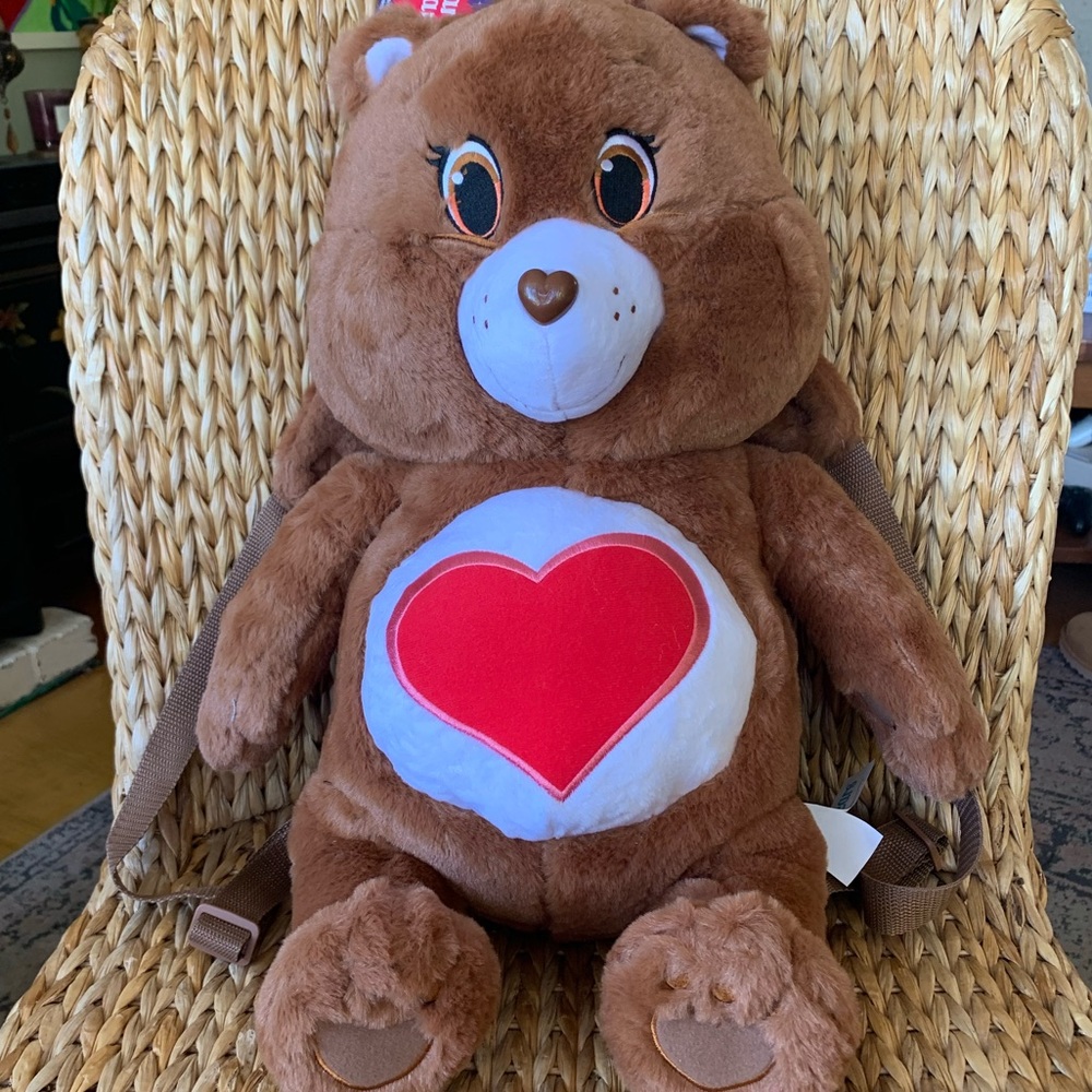 New Care Bears “Tender Heart Bear” XL Backpack